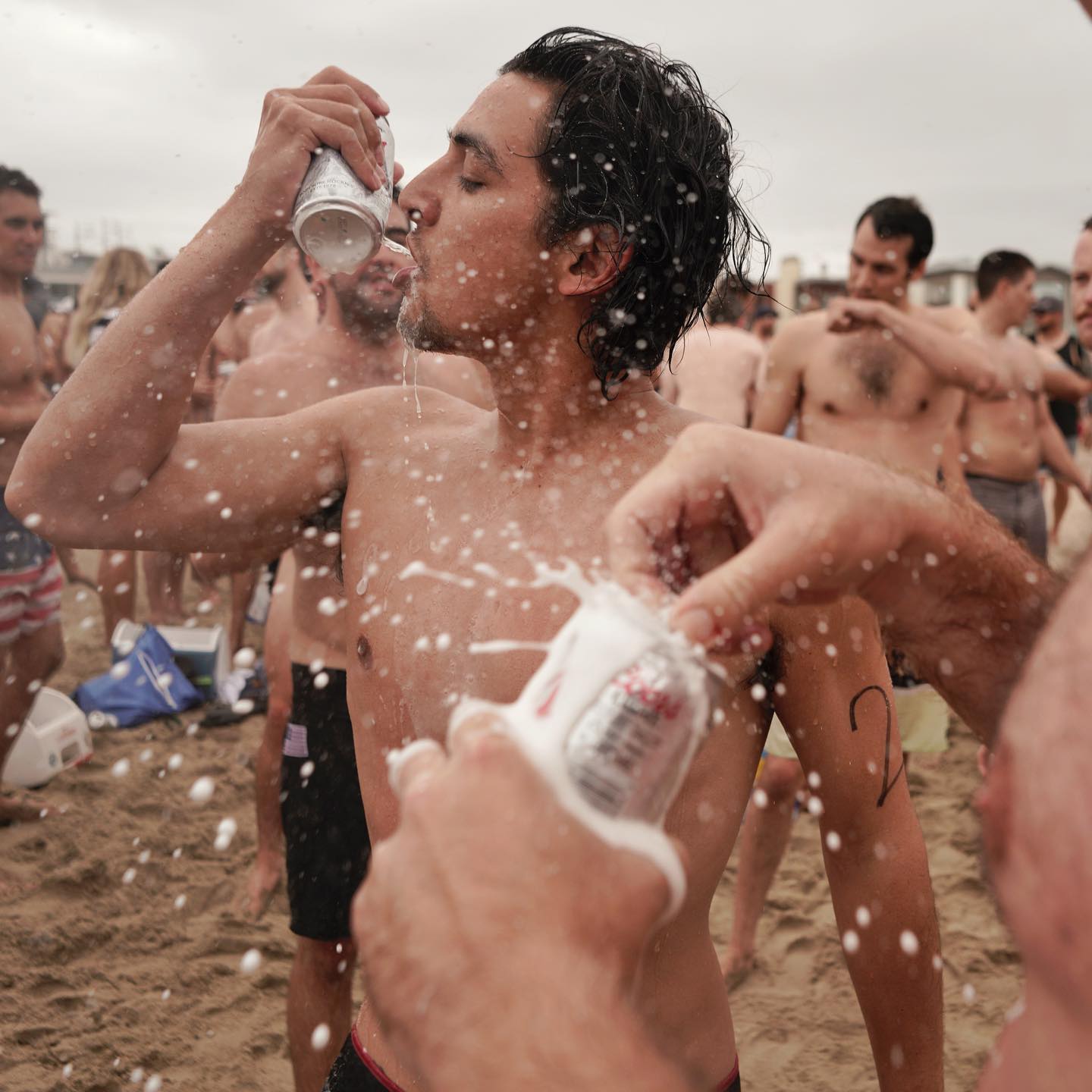 Hermosa Beach Iron Man. Run/swim/chug. It’s all vomit and spit until the swastikas come out